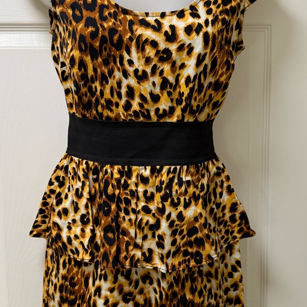 Material Girl Leopard Print Mini Dress